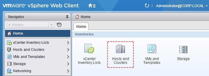 Консоль управления vSphere Web Client